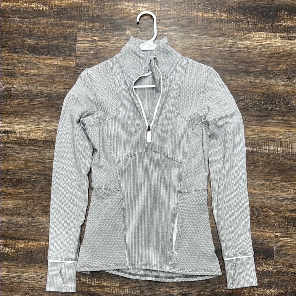 Lululemon Gray Houndstooth Women's Quarter-Zip